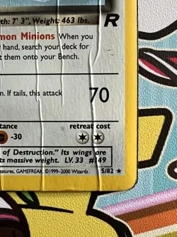Dark Dragonite 5/82 - Team Rocket - Holo Rare - Pokemon TCG - DAMAGED - Image 5