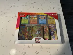 Pokemon Scarlet & Violet 151 Mini Tins 5 Pack Sealed Costco Bundle Box - Image 1