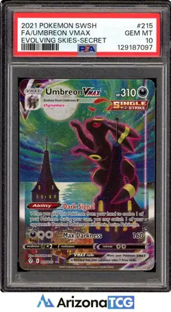 Pokemon 2021 Umbreon VMAX 215/203 Alt Art Evolving Skies GEM MINT PSA 10 - Image 1