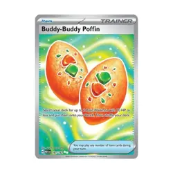 Pokemon ME01: Mega Evolution Buddy-Buddy Poffin (UR) #167/132 (Holo) NM - Image 1