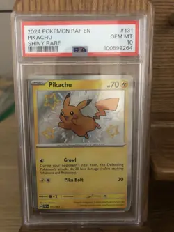 2024 POKEMON PAF EN PIKACHU SHINY RARE #131 GEM MT PSA 10 - Image 1