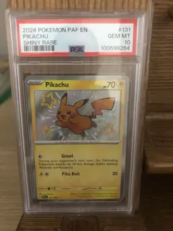 2024 POKEMON PAF EN PIKACHU SHINY RARE #131 GEM MT PSA 10 - Image 2