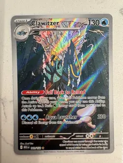 Clawitzer 141/132 Pokemon TCG Mega Evolution Illustration Rare - Image 1