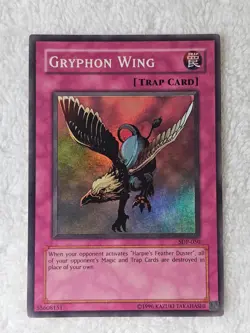 YuGiOh TCG Gryphon Wing - Starter Deck: Pegasus (SDP) SDP-050 Super Rare LP - Image 2