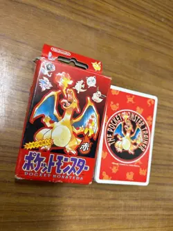 Nintendo Pokemon Poker Playing Cards 1996 Red Charizard Deck Japanese 25020610k - Image 1