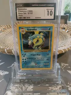 1999 Gyarados Holo Rare WOTC Pokemon Card 6/102 Base CGC 10 GEM MINT(The OG) - Image 1