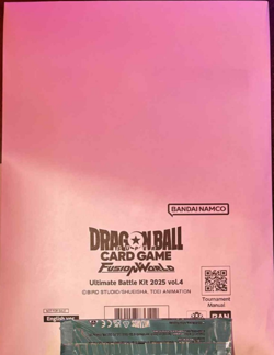 DRAGON BALL SUPER CARD GAME FUSION WORLD ULTIMATE BATTLE KIT 2025 VOL 4 SEALED - Image 1