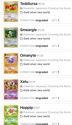 Pokemon TCG Japanese Crossing The Ruins Collection 23 Cards Mint 1 Holo Smeargle - Image 5