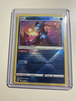Pokemon TCG Radiant Greninja Holo Rare Card 046/189 Swsh10: Astral Radiance - Image 1