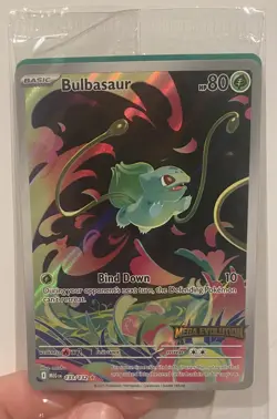 Pokemon Card Bulbasaur 133/132 Mega Evolution Stamped Promo Sealed - Image 1