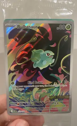 Pokemon Card Bulbasaur 133/132 Mega Evolution Stamped Promo Sealed - Image 3