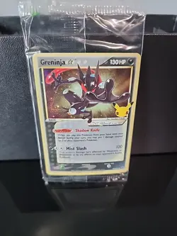 SEALED Greninja Gold Star SWSH144 Celebrations Promo Holo Pokemon Card - Image 2