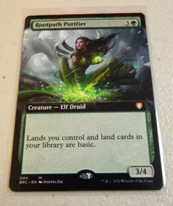 MTG Rootpath Purifier Extended Art Commander The Brothers War #44 Card Mythic - Image 1
