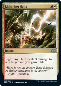 Lightning Helix FOIL Double Masters 2022 NM White Red Uncommon MTG CARD ABUGames - Image 1