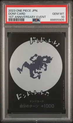 2023 ONE PIECE JPN PROMOS 1ST ANV EVENT DON!! CARD PSA 10 - Image 1