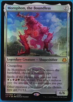 Morophon, the Boundless (Judge Promo) FOIL NM MTG MAGIC CARD (495436) ABUGames - Image 1