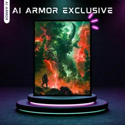 (Red/Green Monster) - 100ct Matte TCG/MTG Card Art Sleeves by Ai Armor Multi - Image 2