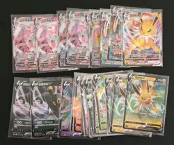 Pokemon TCG 34 Simplified Chinese Eeveelutions Bundle 34 Cards V & V Max - Image 1
