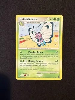 Butterfree 14/106 Diamond & Pearl Great Encounters Pokemon card - Image 1