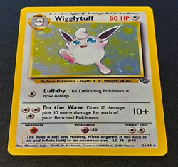 Wigglytuff 16/64 Pokemon TCG Jungle Set Card Holo Rare - Image 1