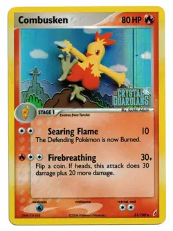 Pokemon Card: Combusken HOLO 31/100 Stamped EX Crystal Guardians Set Rare! - Image 1