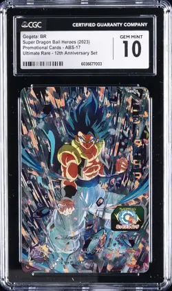 2023 SUPER DRAGON BALL HEROES PROMO CARDS #ABS-17 GOGETA: BR CGC 10 GEM MINT - Image 1