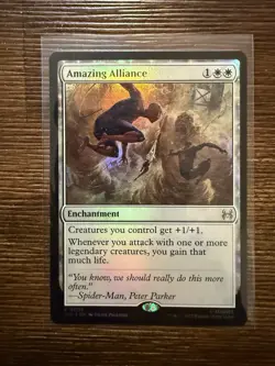 Magic The Gathering MTG Marvel EN Spider-Man Foil #R 0002 Amazing Alliance KM035 - Image 1
