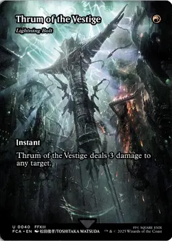 NM - Thrum of the Vestige - Lightning Bolt (Showcase) U FINAL FANTASY: Through t - Image 1