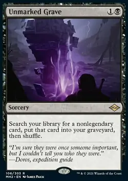 MTG Magic the Gathering Unmarked Grave (106/632) Modern Horizons 2 NM - Image 1