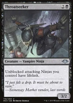 MTG Magic the Gathering Throatseeker (110/316) Modern Horizons LP - Image 1