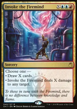 MTG Magic the Gathering Invoke the Firemind (40/147) Guild Kit GRN LP - Image 1