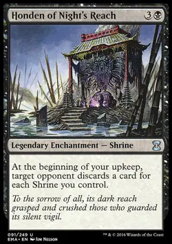 MTG Magic the Gathering Honden of Night's Reach (91/265) Eternal Masters LP - Image 1