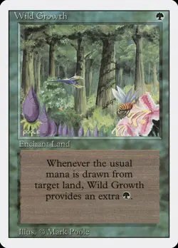 4x Wild Growth - MP - Revised Edition - SPARROW MAGIC mtg - Image 1