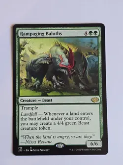 MTG - Rampaging Baloths. Jumpstart 2022. Rare Green Creature - Beast. - Image 1