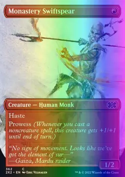 MTG Monastery Swiftspear (362/603) Double Masters 2022 LP FOIL - Image 1