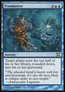 MTG Magic the Gathering Traumatize (119/514) Tenth Edition LP - Image 1