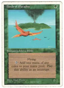 1x Birds of Paradise - 4th Edition - MTG Single - Image 1