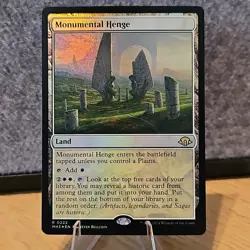 MTG Monumental Henge Modern Horizons 3 Set Foil Rare #222 NM Fresh Pull No Play - Image 1