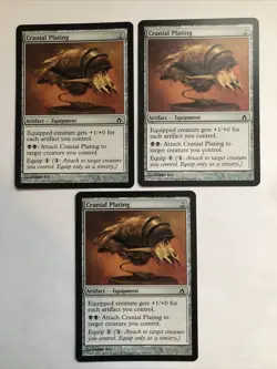 Cranial Plating X3 Fifth Dawn Ex Condition See Front/back Pics - Image 1