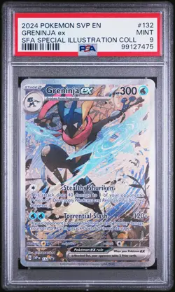 2024 POKEMON SVP EN-SV BLACK STAR PROMO #132 GRENINJA EX PSA 9 - Image 1