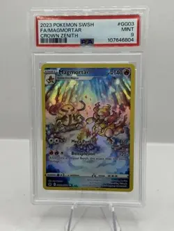 2023 Pokemon SWSH Crown Zenith GG03/GG70 FA Magmortar PSA 9 - Image 1