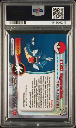 2000 TOPPS CHROME POKEMON T.V. #130 GYARADOS PSA 10 - Image 2