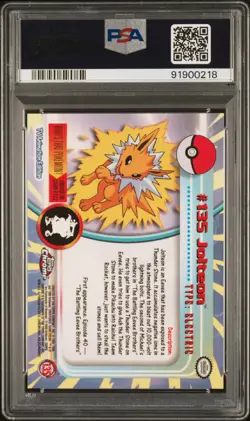 2000 TOPPS CHROME POKEMON T.V. #135 JOLTEON PSA 10 - Image 2