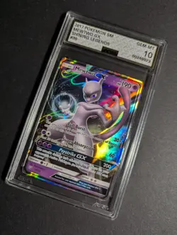 Mewtwo GX 39/73 Ultra Rare Shining Legends 2017 Pokemon AGS 10 GEM MINT - Image 3