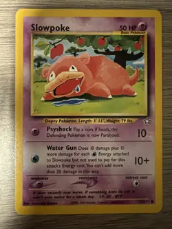 Pokemon TCG Slowpoke Neo Genesis 73/111 Regular Unlimited Common - Image 1