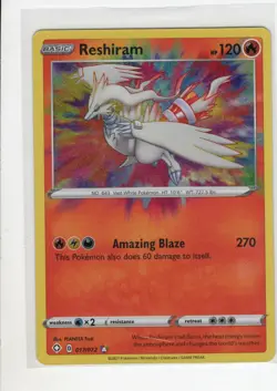 RESHIRAM SHINING FATES SET HOLO-FOIL POKEMON 017/072 NM/M - Image 1