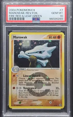 Pokemon TCG Marowak 7/112 Reverse Foil EX Fire Red & Leaf Green PSA 10 - Image 1