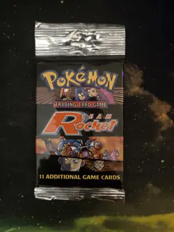 Pokemon Team Rocket Long Crimp Booster Pack - Mixed Artwork - sealed & unweighed - Image 1