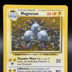 Pokemon TCG Magneton Base Set 9/102 Holo Unlimited Holo Rare - Image 2