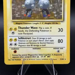 Pokemon TCG Magneton Base Set 9/102 Holo Unlimited Holo Rare - Image 3